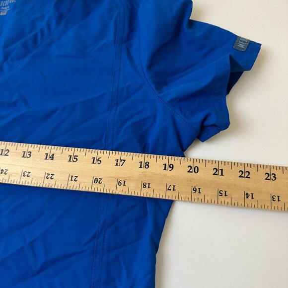 Med Couture Insight Scrub Top Womens Medium V Neck Short Sleeve Nursing Pockets - Picture 9 of 10